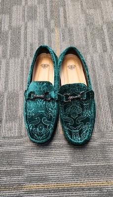 Salvatore Ferragamo Men’s Dark Green Velvet Loafers with Signature Bit FERRAGAMO Bently Leather Loafers | Saks Fifth Avenue main image 3
