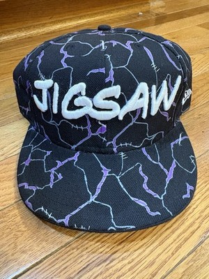 NWOT New Era Jigsaw Marvel Fitted 7 3/4 Cap Black UV Rare Find 2008 Wool