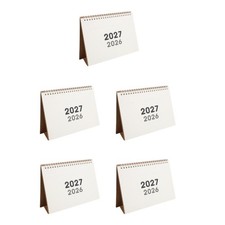 5pcs Desk Calendar 2027 - Standing Calendar Monthly Planner - Horizontal Daily