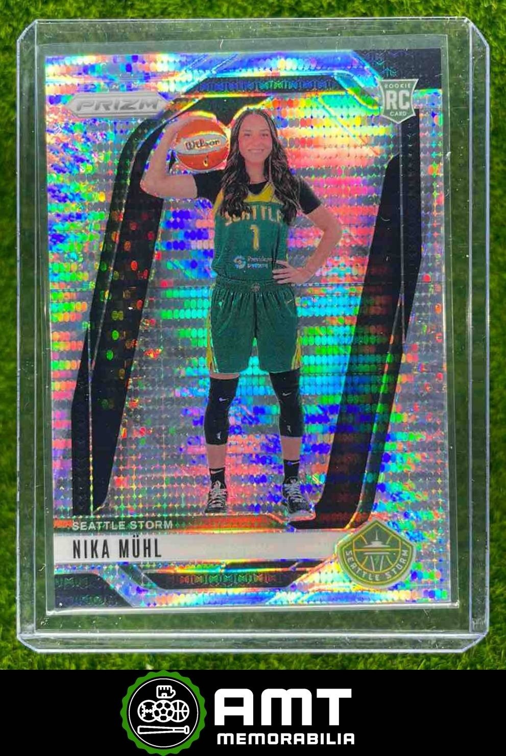 2024 Panini WNBA Prizm #146 Nika Muhl Pulsar 26/499 Seattle Storm RC