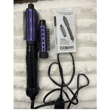 Conair Hot Air Curling Brush Styler CD160PP Purple Black Good Dual Voltage 2pc