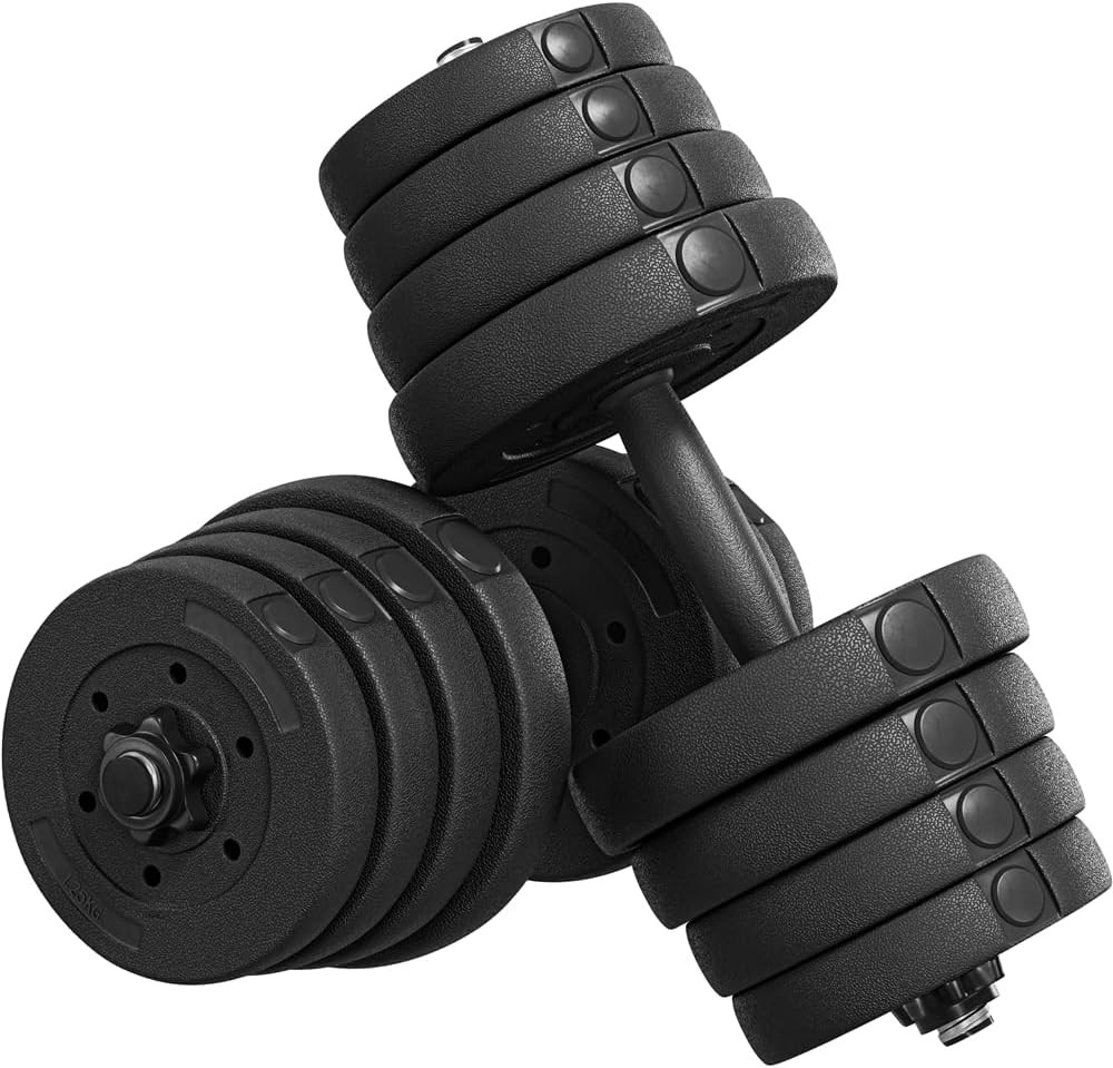 Kit d'haltères réglables de 7.5 à 15kg pour sculpter son corps lors du home training quotidien