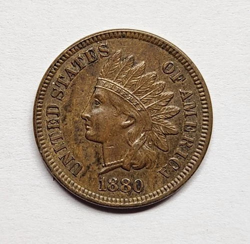 1880 Indian Head Cent – XF+