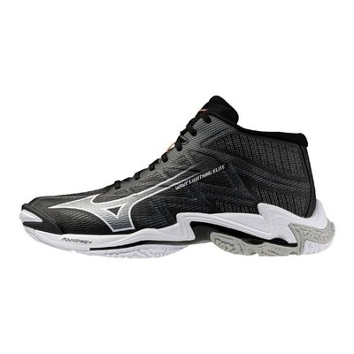 Mizuno Volleyball Soes WAVE LIGHTNING ELITE MID V1GA260552 Black/White E 2026SS