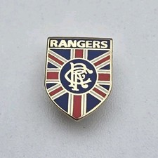 GLASGOW RANGERS SMALL SHIELD PIN BADGE RFC RARE