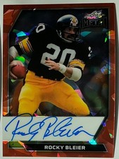 2026 Leaf Metal Rocky Bleier Auto Autograph Crystal Orange On Card #d 7/8