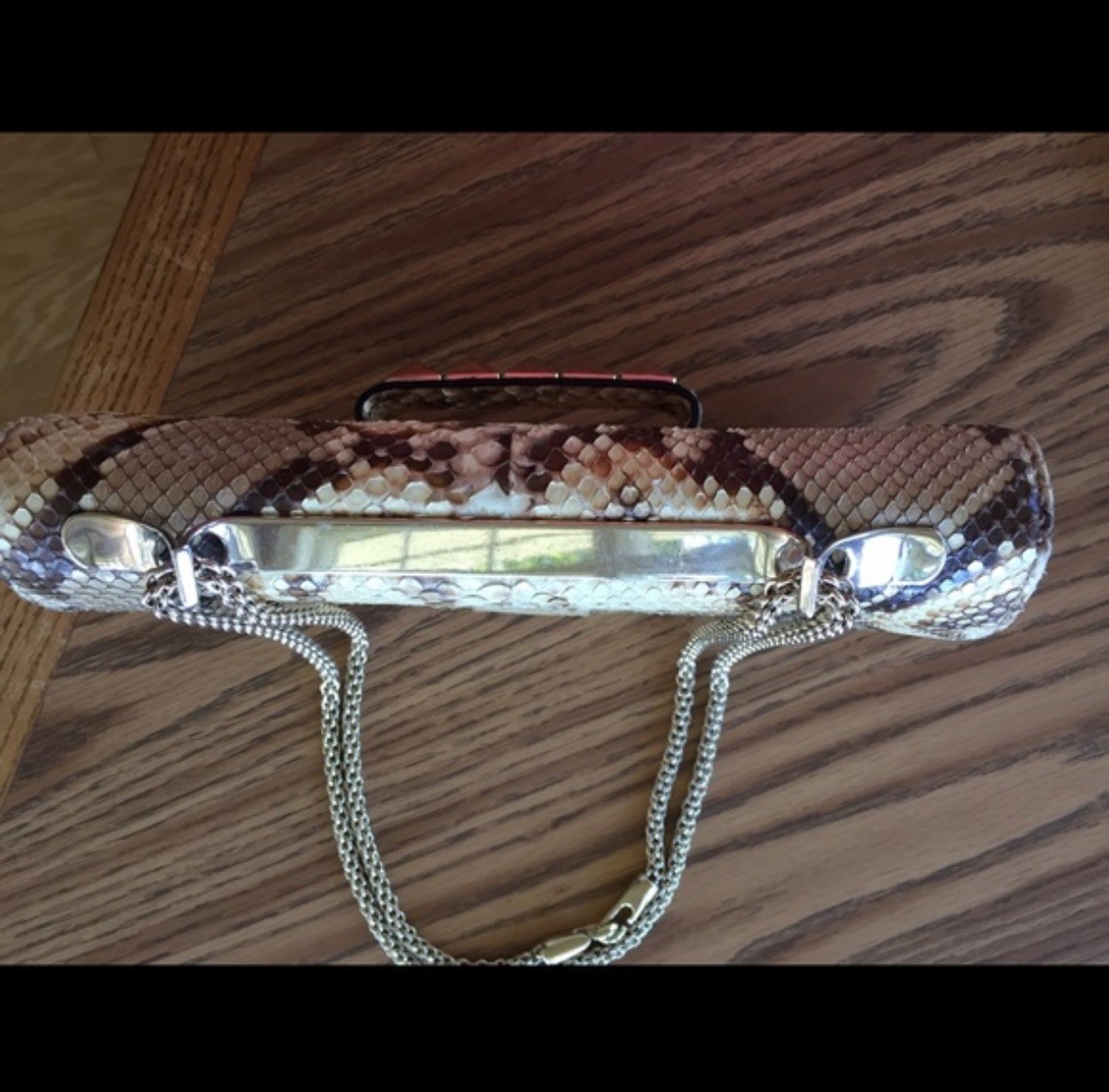 Valentino Va Va Voom Rockstud Python Chain Bag Cl… - image 4