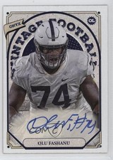 2023 Onyx Vintage Blue Signatures Olumuyiwa Fashanu Olu Fashanu #VAOF Auto 0f5t