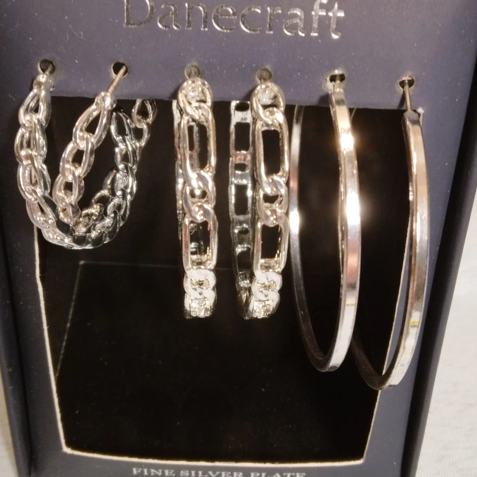 Danecraft Silver Plated Fancy Earrings Set - Image 2 of 2