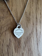 Tiffany & Co. Halskette 925 Silber Kleines Herz