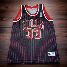 VTG 90’s Chicago Bulls Original Champion Scottie Pippen Jersey XXL Pinstripes