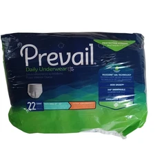 Prevail Daily Underwear PV511 Incontinence Pants - 22 Count Size Youth Small NEW