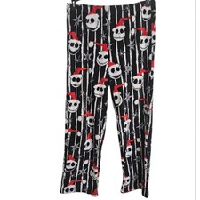 Disney The Nightmare Before Christmas Plush Pajama Bottoms Loungewear Sz M 8-10