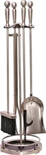 Rocky Mountain Goods Fireplace Tool Set 31” - Shovel Brush Poker Tongs Stand