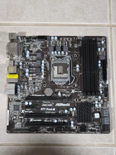 ASROCK mATX COMPUTER H77 Pro4-M MOTHERBOARD COMPLETE LGA1155 DDR3 SOCKET I/O