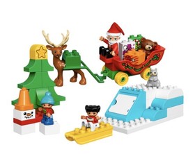 Lego Duplo 10837 Santa&rsquo;s Winter Holiday Complete Set Christmas Reindeer