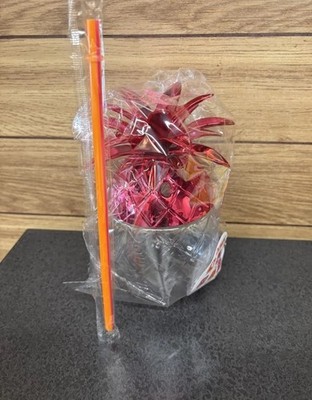 Limited Edition Dunkin Donuts' Pineapple Cup  New Authentic With Straw  