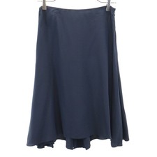 Used MARNI made in Italy Midi length flare skirt 38 Navy Women