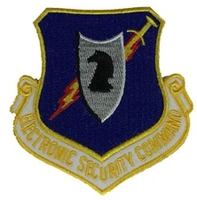 USAF AIR FORCE ELECTRONIC SECURITY COMMAND PATCH ESC EW INTELLIGENCE WARFARE
