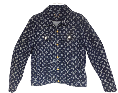 Louis Vuitton Kim Jones Monogram Denim Jacket EU 54 US 44 | eBay Louis Vuitton Kim Jones Monogram Denim Jacket EU 54 US 44 | eBay