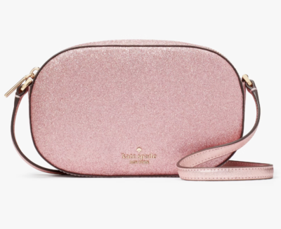 Kate Spade Glimmer Mitten Pink Oval Crossbody Bag KE459 Purse NWT