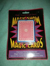 NEW MAGIC SHOW MAGIC PLASTIC COASTED CARDS FREE SHIPPING