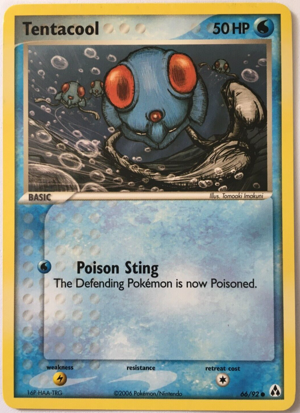 POKEMON TENTACOOL 66/92 EX LEGEND MAKER COMMON NEAR MINT