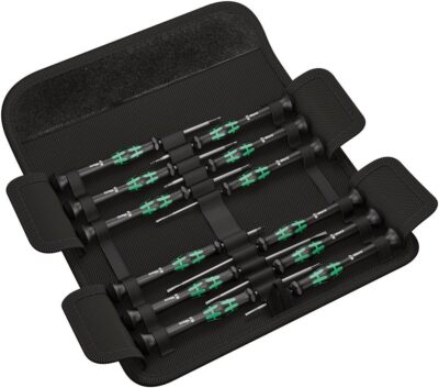 Wera 73675 Kraftform Micro Präzisions-Schraubendreher-Set 12-teilig passgenau Sechskant UK
