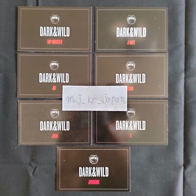 BTS Dark & Wild Danger Official Photo Card Photocard PC F/S