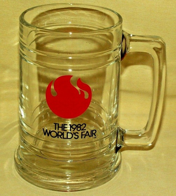 WORLDS FAIR 1982 MUG BEER STEIN CUP KNOXVILLE TN TENNESSEE HEAVY