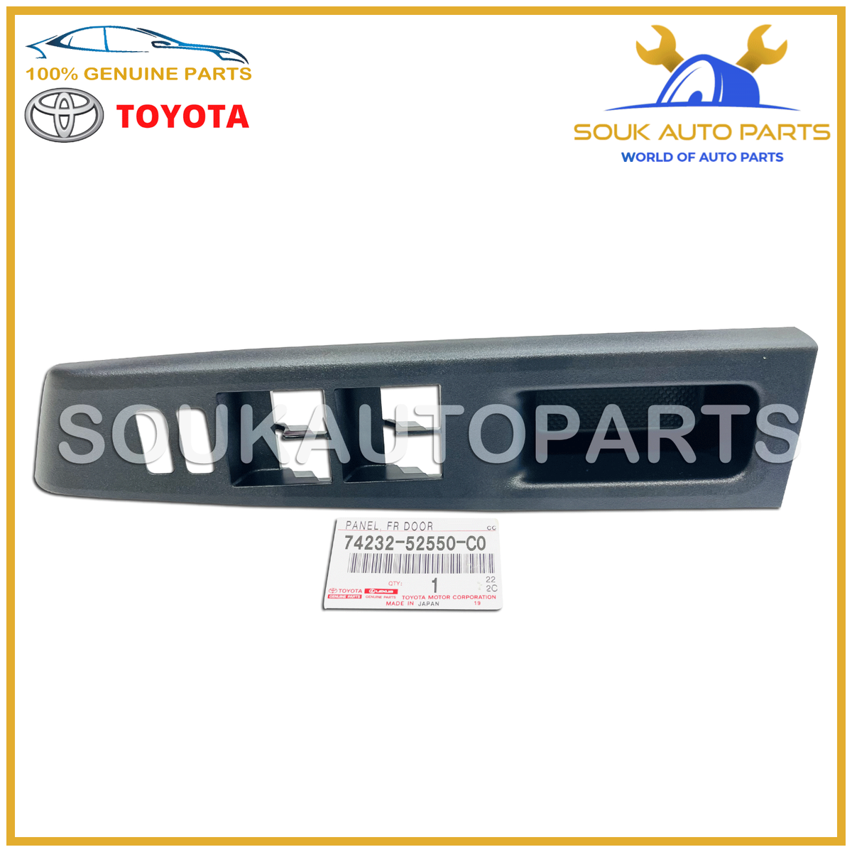 74232-52550-C0 Toyota PANEL, FR ARMREST BASE, UPPER LH