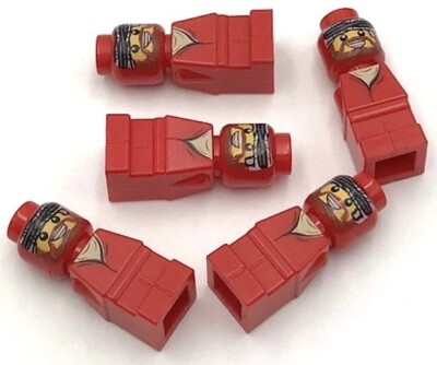 Lego New Microfigures Ramses Pyramid Adventurer Red Parts