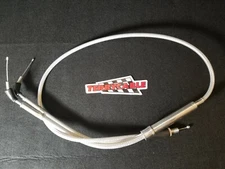 Yamaha Banshee Terry Cable Braided Dual Thumb Throttle Cable PWK PJ Carb 28-39mm