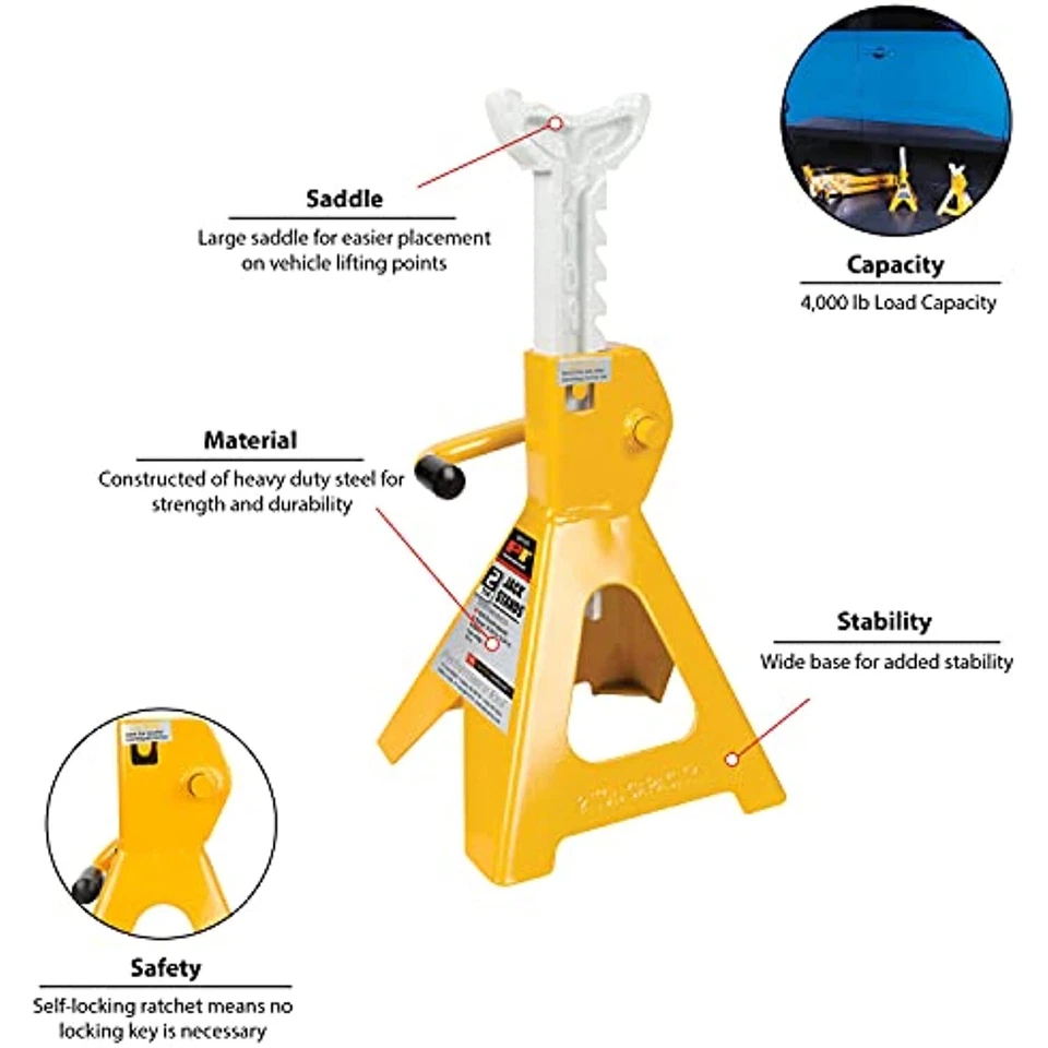 Herramienta de rendimiento W1605 2 toneladas carro gato y soporte Foto 4 de 4