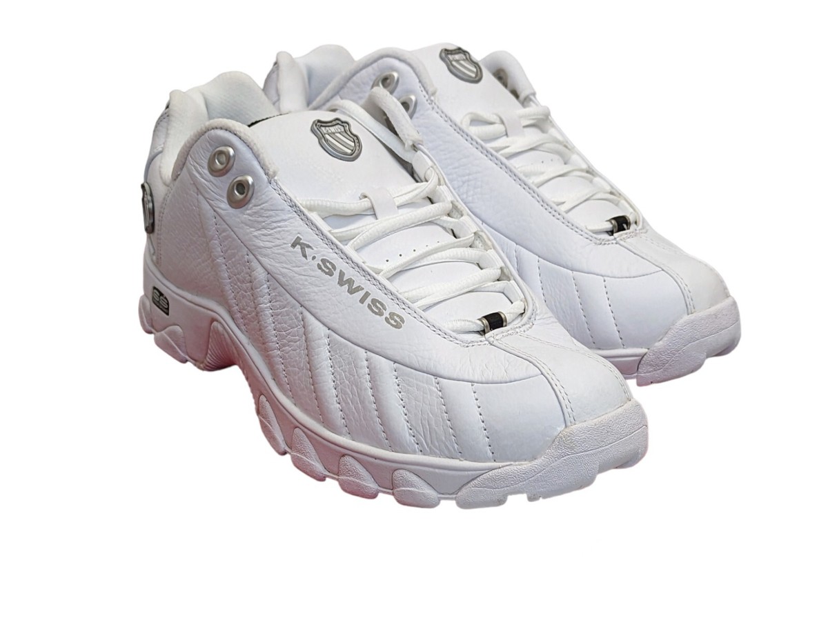 K-Swiss 0866129 LOW WHITE Men's Low Sneaker Shoes Deadstock K-Swiss 0866129 LOW WHITE Men's Low Sneaker Shoes Deadstock