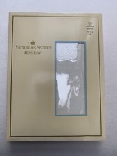 Vintage Victoria  s Secret Stretch Nylon Stockings S White Dot NEW One Pair