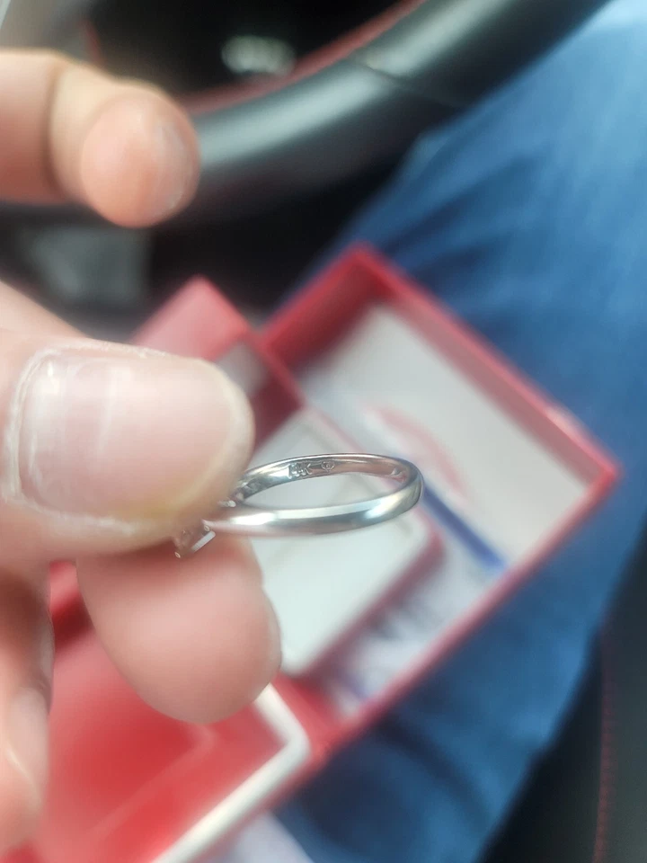 14k White Gold Diamond Ring, 0.75 Carat Natural Stone - Image 3 of 4