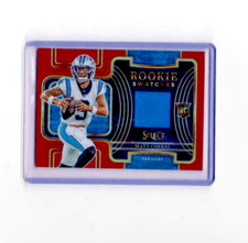 2022 Panini Select - Rookie Swatches Red Prizm #RSW-3 Matt Corral (MEM, RC)