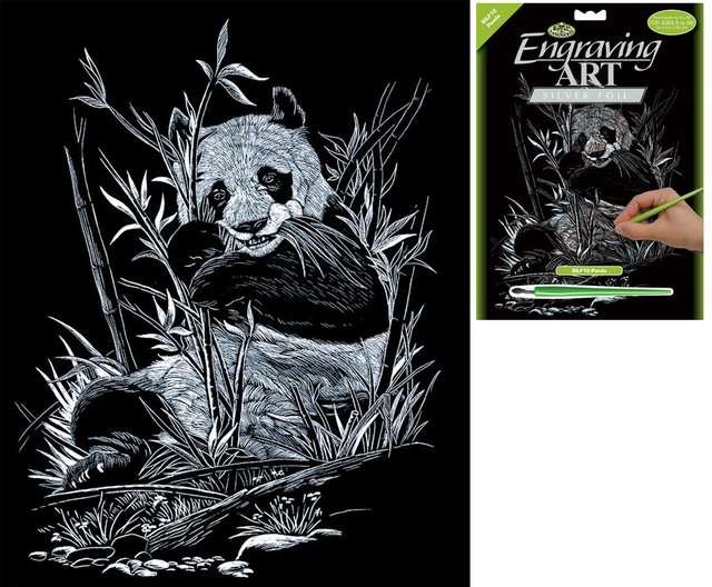 Engraving SCRAPERFOIL Scratch Art Kit GOLD FOIL Engrave OWLS eBay