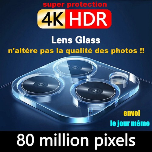 Vitre Verre Appareil Photo iPhone 16 15 14 13 12 Pro MAX Camera Lens Protection - Imagen 16 de 26