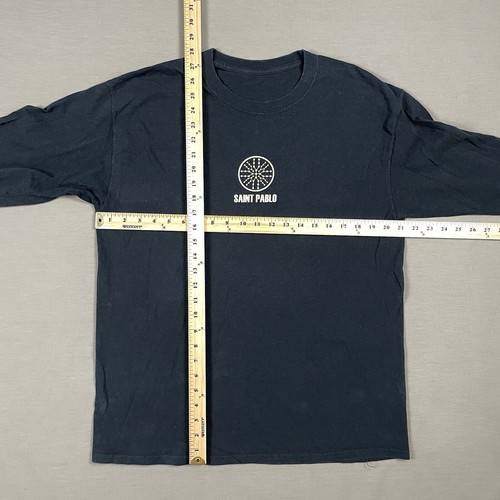 Kanye West Shirt Mens L Saint Pablo Tour Merch Y2K Hip Hop Rap Long Sleeve Yeezy - Picture 6 of 9