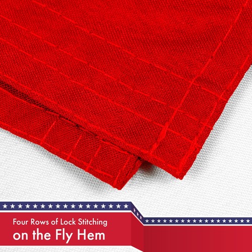 3er Pack 3x5 Fuß USA Amerika Flagge Sterne Streifen Messing Ösen 150D Polyester - Bild 5 von 6