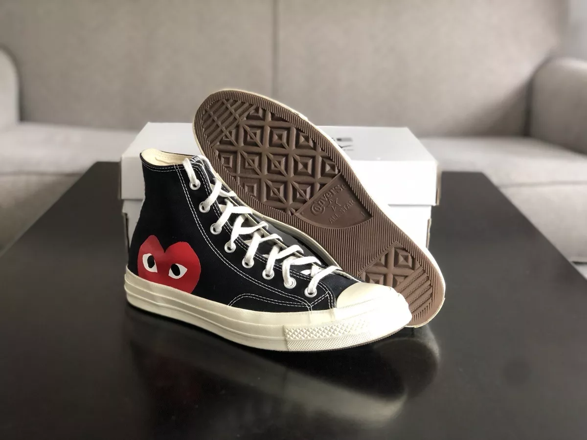 Converse Chuck All-Star Hi Comme des Garcons PLAY 150204C | eBay