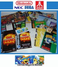 Atari NEC Sega Nintendo Instruction Manual Book Case Box Art Cover Insert Inlay