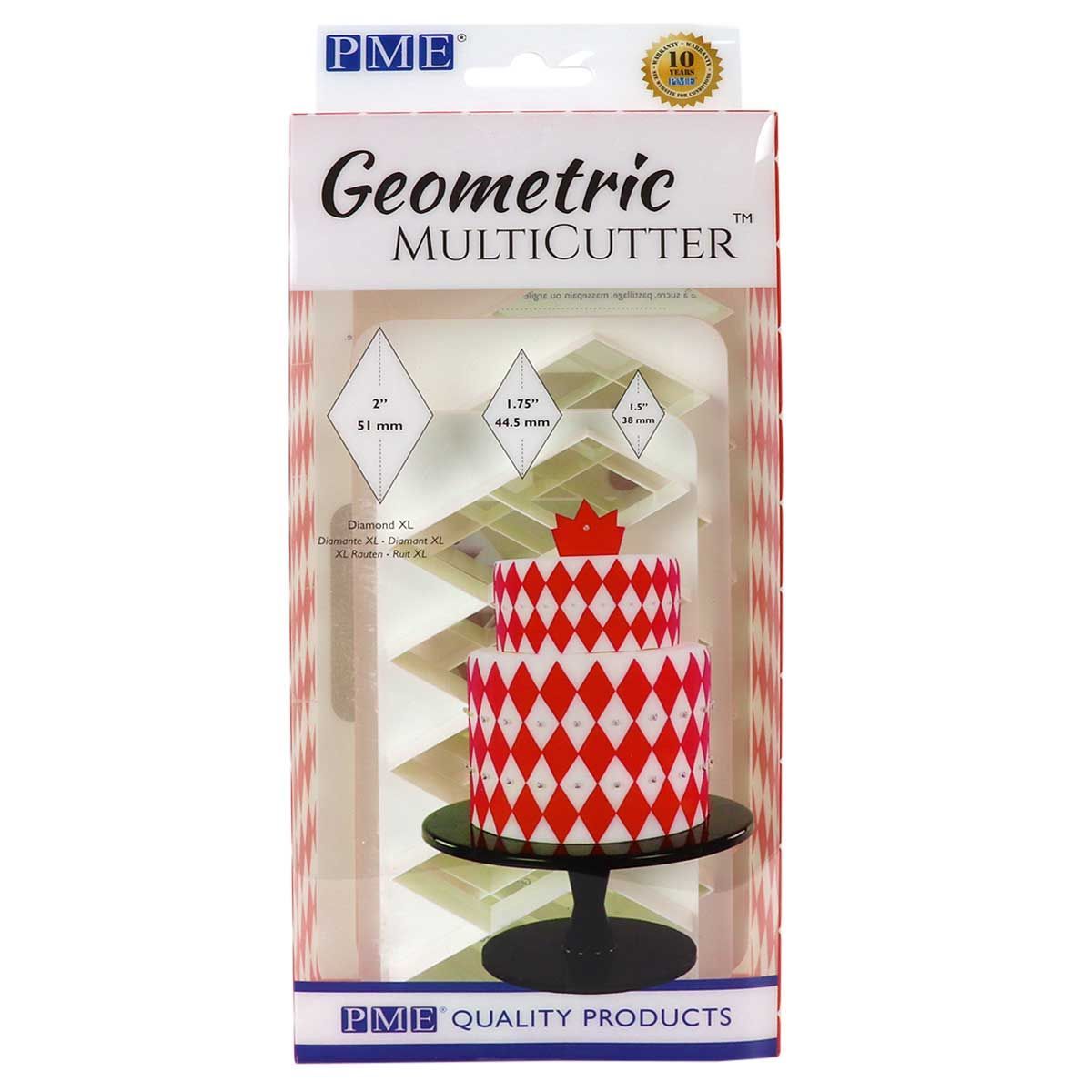 Set 3 Multi Tagliapasta Geometrico Diamante XL PME Multicutter
