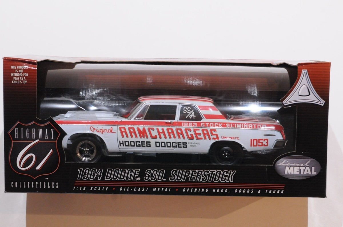 m*n様 1964 Dodge 330 Superstock HIGHWAY 61 1964 DODGE 330 SUPERSTOCK SCALE 1:18 DIE CAST NEW