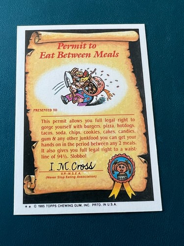 Garbage Pail Kids Series 2 1985 completa tu conjunto GPK 2a U Elige OS2 brillante *PC* - Imagen 52 de 194