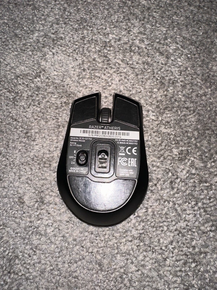 Razer Atheris Ambidextrous 7200 DPI Gaming Mouse (RZ01-02170100-R3U1) - Black - Image 2 of 3