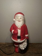 Vintage Dapol Industries Mantel Santa Blow Mold 12" Lighted Made in USA (L)