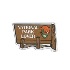 National Park Lover Sign Embroidered Patch Iron-on/Sew-on Nature Badge Applique